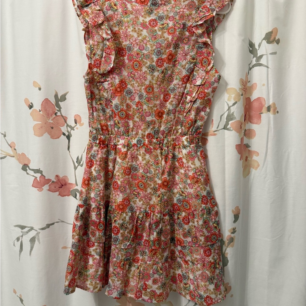 Steve Madden Floral Midi Dress - Pink and Red